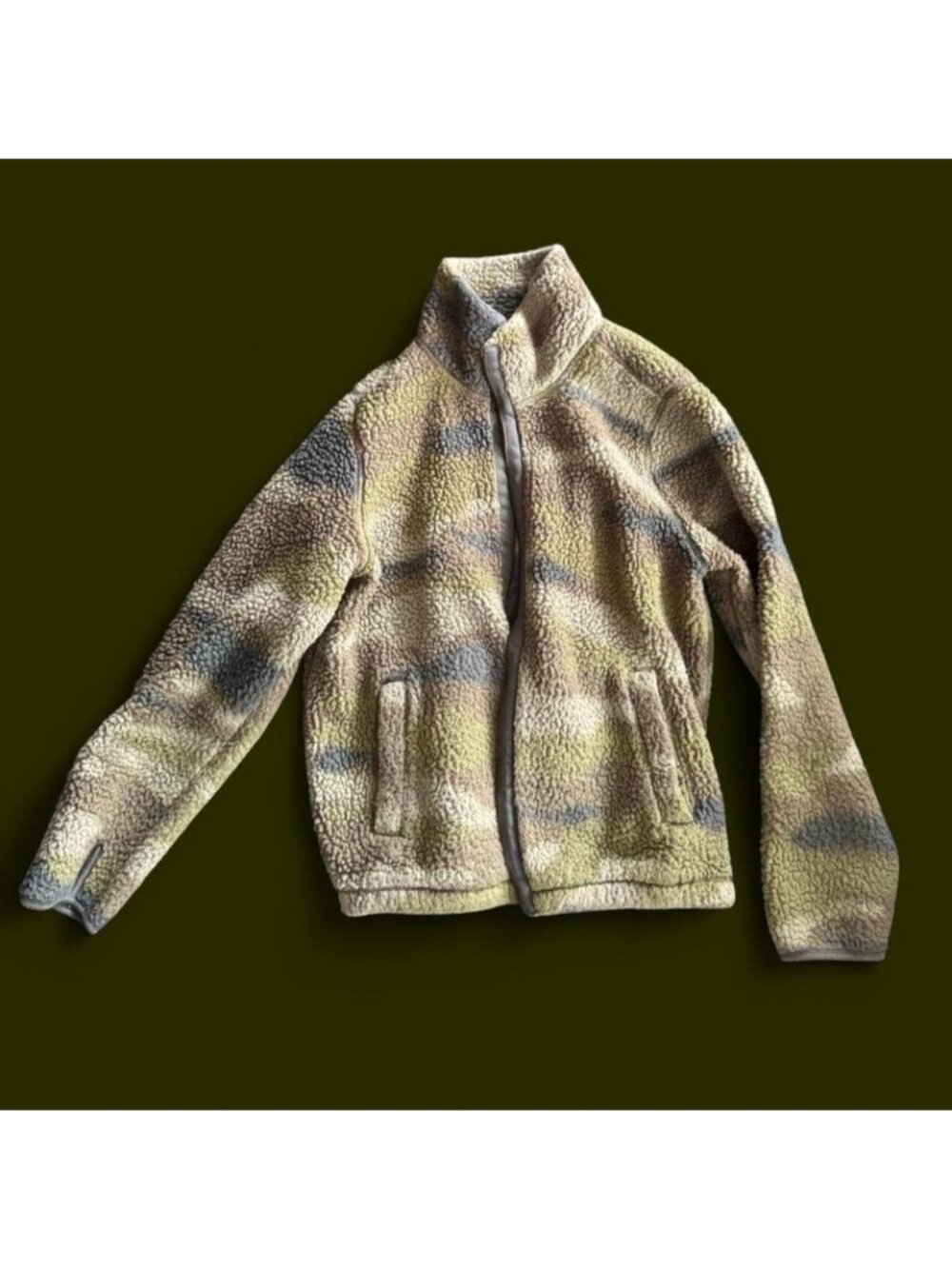 Old Navy camo fleece jacket Size M #camouflage #fleece